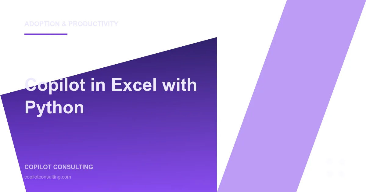 Copilot in Excel with Python: Enterprise Data Analysis Patterns