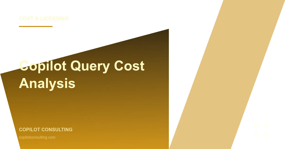 Copilot Query Cost Analysis: Enterprise Consumption Planning for 2026