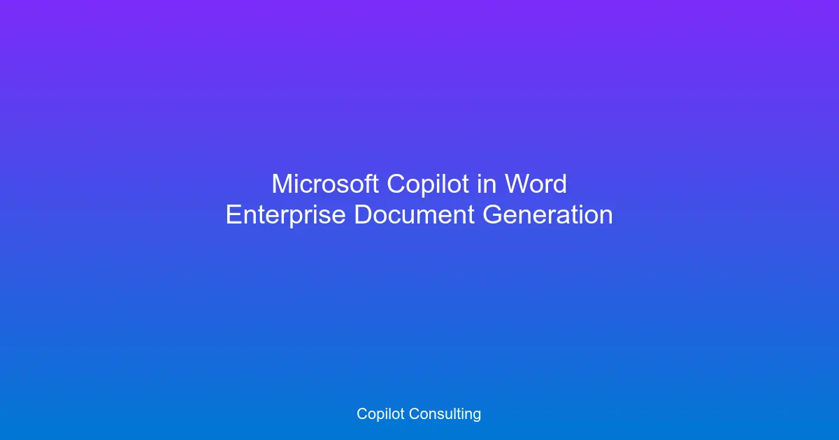 Hero image for Copilot in Word: Document AI Governance